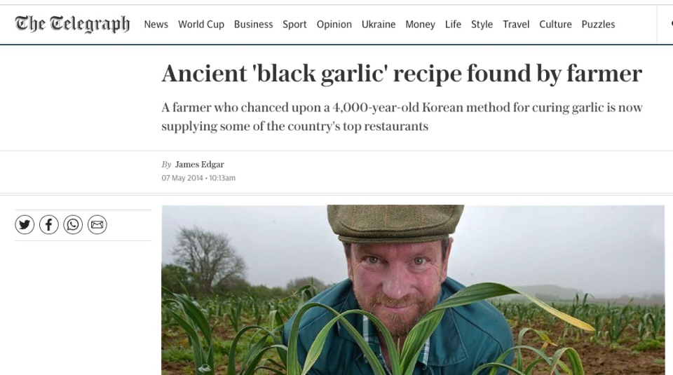 Ancient Black Garlic Recipe Found By Farmer.