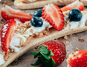 Frozen Berry Yogurt Bark.