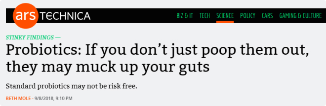 Probiotics Don't Just Poop Them Out.